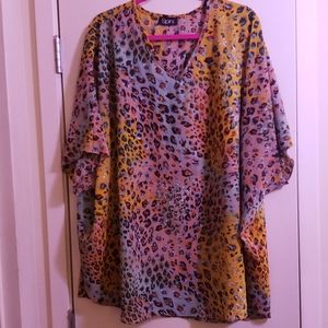 Cheetah Print Blouse